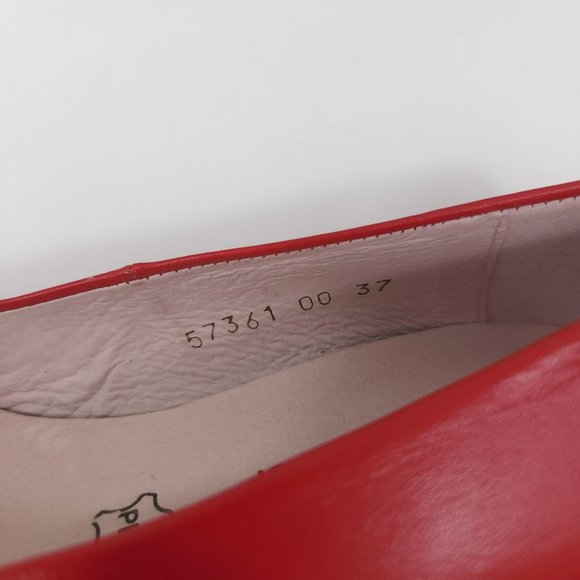 Zeddea Red Sheep Leather Bienvenida Round Toe Block Heel Cabin Shoes Comfort 6 - Picture 11 of 11